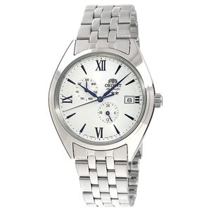 Reloj Orient Tristar Altair AK0506S10B Automático Multifuncional Fecha Acero Inoxidable Dial Blanco