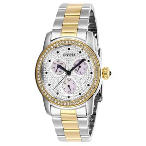 Reloj Invicta Angel 28467 Dama Fechador 3 Esferas Piedras - Bitono