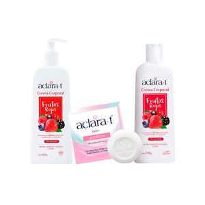 Crema Corporal Frutos Rojos 450gr y 150Gr + Jabon con Glutathione 80Gr