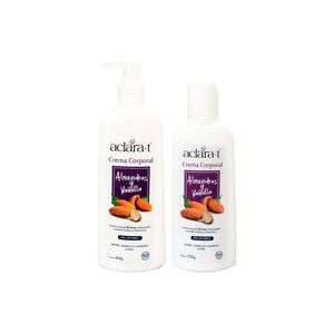 Crema Corporal Almendras y Vainilla 450gr y 150Gr