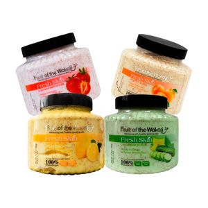 Exfoliante corporal Pepino + Fresa + Albaricoque + Limon 500ml Wokali