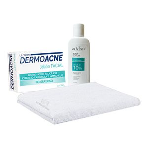 Toalla Blanco + Jabon Dermoacne 100Gr + Crema Ultra urea 10% 450Gr