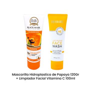 Mascarilla HidroplastPapaya 120Gr + Limpiador Facial Vitamina C 100ml