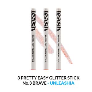 Pretty Easy Glitter Stick Unleashia No.3 Brave 3 Unidades