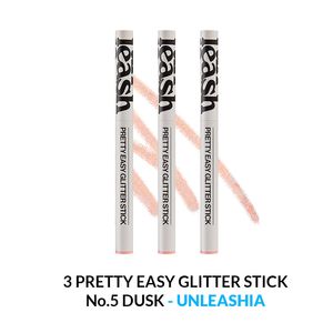 Pretty Easy Glitter Stick Unleashia No.5 Dusk 3 Unidades