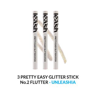 Pretty Easy Glitter Stick Unleashia No.2 Flutter 3 Unidades