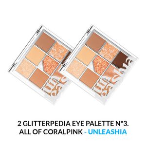 Glitterpedia Eye Palette Unleashia Nº3 All Of Coralpink 2 Unidades