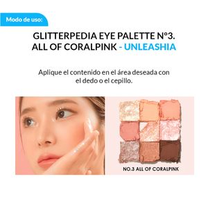 Glitterpedia Eye Palette Unleashia Nº3 All Of Coralpink