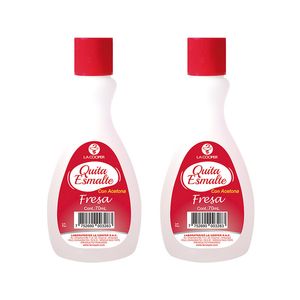 Quita Esmalte con Acetona Fresa La Cooper 70ml 2 Unidades