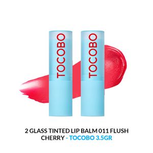 Glass Tinted LipBalm 11 Flush Cherry 3.5 Gramos Tocobo 2 Unidades