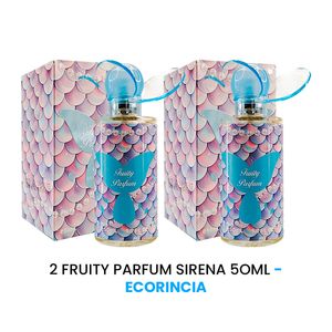 Fruity Parfum Sirena Ecorincia 50ml 2 Unidades