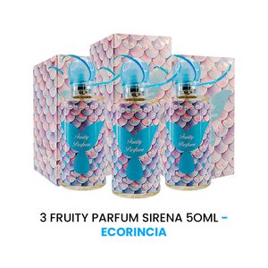 Fruity Parfum Sirena Ecorincia 50ml 3 Unidades