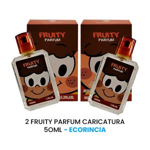 Fruity Parfum Caricatura Ecorincia 50ml 2 Unidades