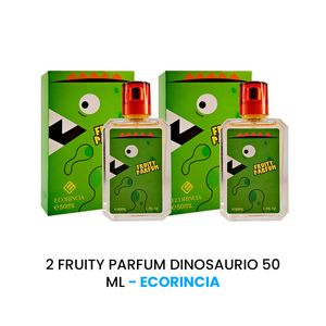 Fruity Parfum Dinosaurio Ecorincia 50ml 2 Unidades