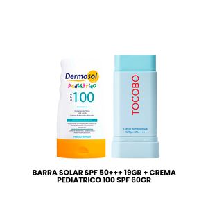 Barra Solar SPF 50+++ 19Gr + Crema Pediatrico 100 SPF 60Gr