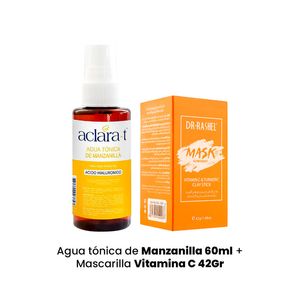 Agua tonica de Manzanilla 60ml + Mascarilla Vitamina C 42Gr