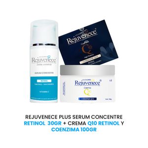 Rejuvenece plus serum concentre Retinol 30Gr + Crema Q10 Retinol 100Gr