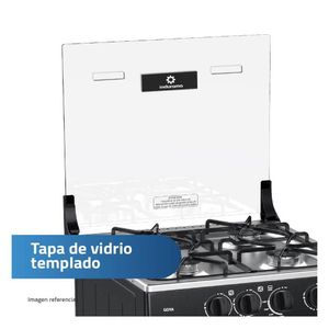 Cocina de 4 Hornillas con Horno de 55 Lts Indurama Goya Negro