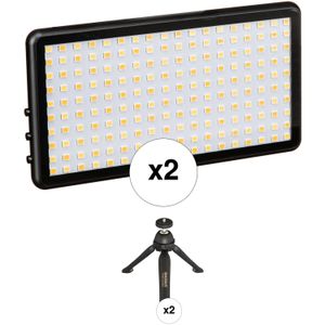 Kit de 2 X Luces Led Bi Color Lume Cube Y 2 X Trípodes de Mesa