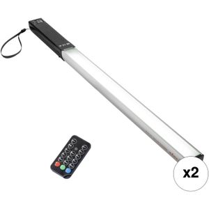 Kit de 2 Luces Led Raya Brite Stix Rgb Light Wand V2 con Control Remoto Ir 15