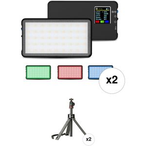 Kit de Luz Led Rgb Lume Cube Panel Go con Kit de Joby Telepod Pro 2 Pack