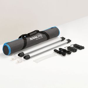 Kit de 2 Luces Led Tubulares Rgb Nanlite Pavotube Ii 15C 2 Pies