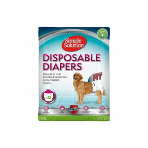 SIMPLE SOLUTION DISPOSABLE DIAPER XXL PERRO 12UN