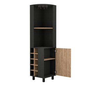Mueble de Bar Carló Ventitas Home Color Negro y Duna
