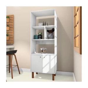 Librero Clásico Francis color Blanco 2 puertas TU MESITA