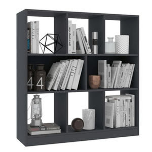 Librero Estante Lujan Grafito - Muebles Bonno