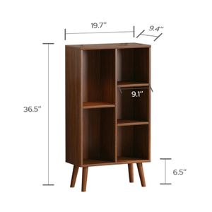 Estante Librero Vintage Velarde Marrón 50 cm R&R MUEBLES