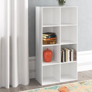 Estante Librero Moderno Ursula Blanco R&R MUEBLES