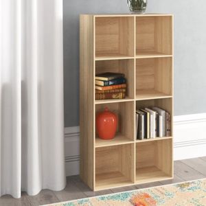 Estante Librero Moderno Ursula Marrón Claro R&R MUEBLES