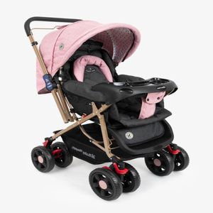 Coche Cuna para Bebe Dorado Palo Rosa
