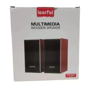 Parlantes PC Leerfei Madera 3W