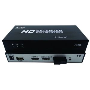 Extensión Extender HDMI Fibra Optica KVM Hasta 20K NETCOM 1080 USB