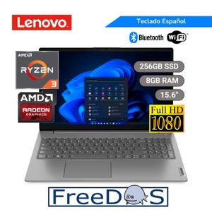 Laptop Lenovo V15 G4 AMN Ryzen 3-7320U 8GB RAM 256GB SSD 15.6" FHD 82YU00X4LM Free Dos