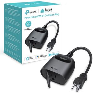 Tp Link Kp405 Kasa Smart Wi Fi Outdoor Plug In Dimmer Enchufe Inteligente para Exteriores con Regu