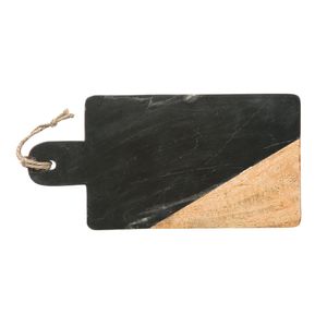 Tabla Mármol Negro 30x15cm Casa del Mediterráneo