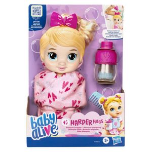 Muñeca Baby Alive Shampoo Snuggle Harper Rubia