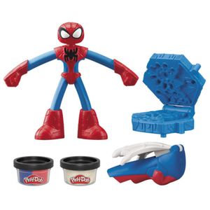Set De Plastilinas Play Doh Avengers Figura Spiderman