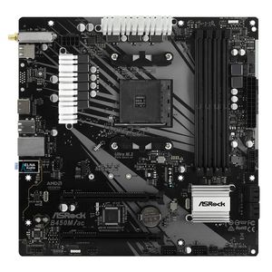 Placa madre Asrock B450M/ac Wi-Fi, AM4, DDR4 MATX