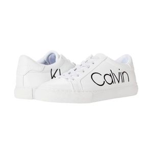Zapatillas Calvin Klein Original Cabre Mujer Color Blanco y Negro