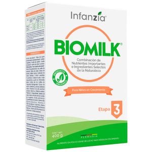Fórmula Infantil en Polvo INFANZIA Biomilk Etapa 3 Caja 400g