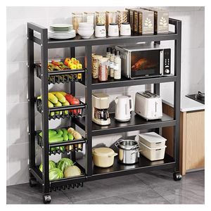 Estante Organizador Verdulero Frutero Microondas 5 Niveles RuedasMY010