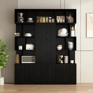 Alacena Organizador de Cocina Sayuri color Negro TU MESITA