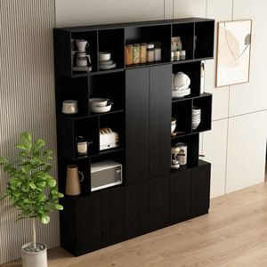 Alacena Organizador de Cocina Sayuri color Negro TU MESITA