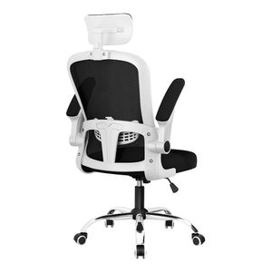 Silla de Oficina Evox CT256-SB con Soporte Lumbar Ajustable y Base de Acero Blanco