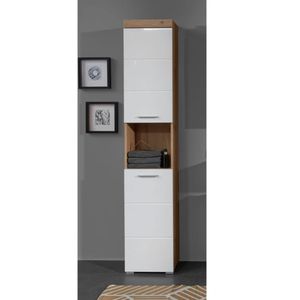 Mueble de Baño Morderno Momoka Coleccion Himari Blanco y Marron R&R MUEBLES