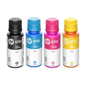 Kit Tinta HP GT53 GT52 Negro Cian Magenta Amarilo